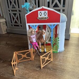 Barbie Sweet Orchard Farm Playset with Barn Horse Doll And Accessories